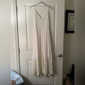 White maxi dress- Abercrombie & Fitch